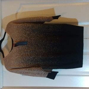Rose gold and black Adrienne Vittadini sweater
